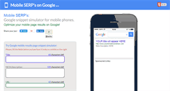 Desktop Screenshot of mobileserps.com